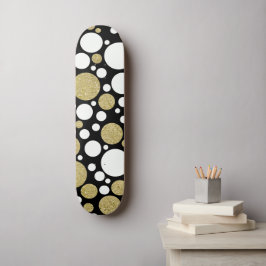 Gouden Stippenpatroon Persoonlijk Skateboard