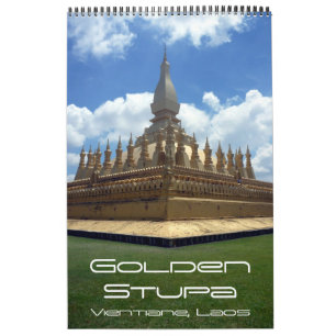 gouden stoepa Cambodja Kalender