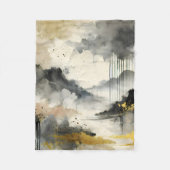 gouden Storm Fleece Deken (Voorkant)