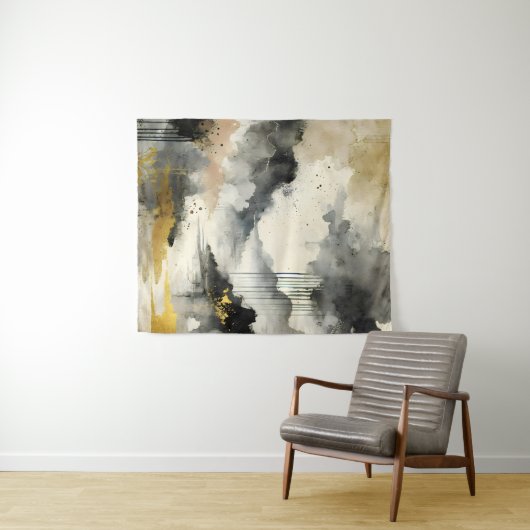 gouden Storm Wandkleed (In Situ (horizontaal))