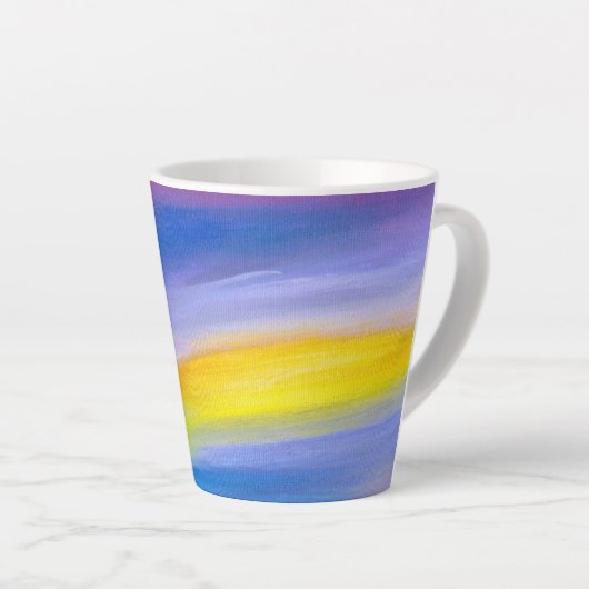 Gouden Straal Abstract Latte Mok (Rechterhoek)