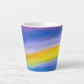 Gouden Straal Abstract Latte Mok (Voorkant)