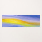 Gouden Straal Moderne Abstracte Kunst Yogamat (Achterkant (horizontaal))