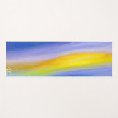 Gouden Straal Moderne Abstracte Kunst Yogamat (Voorkant (horizontaal))