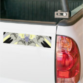 Gouden Stralen Bumpersticker (Op Truck)