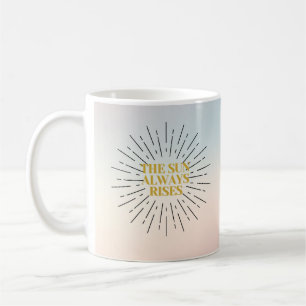Gouden stralen van hoop - De zon komt altijd op Koffiemok