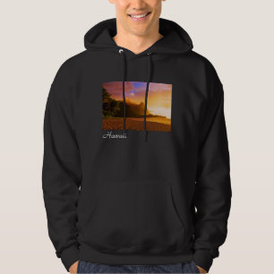 Gouden strand zonsondergang, Hawaï Hoodie