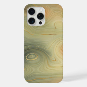 Gouden Strata Perzik Verbrand Oranje Groene Agaa iPhone 15 Pro Max Case