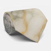 Gouden Stratum Marmer Textuurpatroon Stropdas (Opgerold)