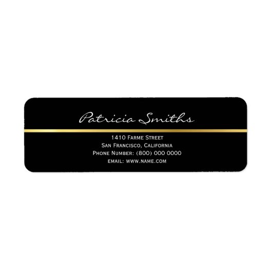 gouden streep, handtekening & etiket (Voorkant)