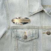 Gouden streep, parels zwart geometrisch marmer naamplaatje (In situ)