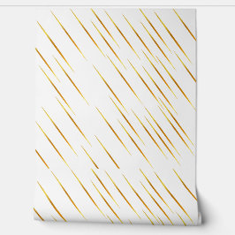 Gouden Streep Witte eenvoudige achtergrond Behang