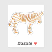 Gouden Streep Zebra Sticker (Vel)