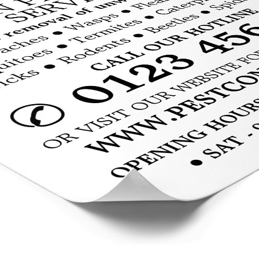 Gouden Streep - Zwarte Kakkerlak - Ongediertebestr Poster (Hoek)