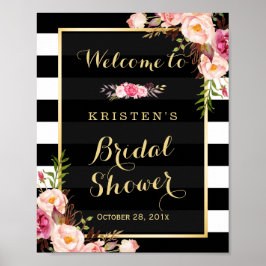  gouden streepjes Vrijgezellenfeest Poster