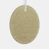Gouden strepen: Abstracte achtergrond Glas Ornament (Voorkant Rechts)