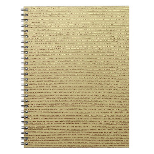 Gouden strepen: Abstracte  achtergrond Notitieboek