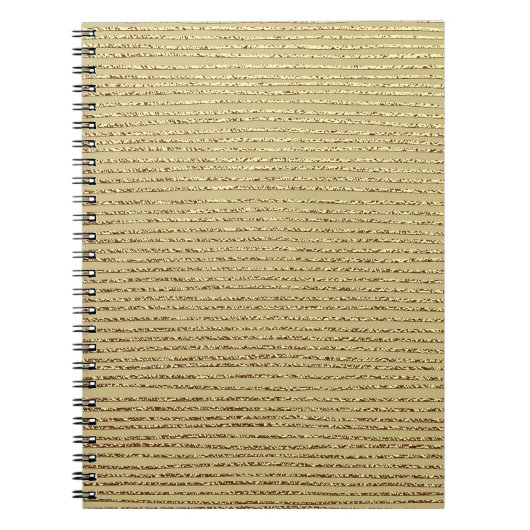 Gouden strepen: Abstracte  achtergrond Notitieboek (Voorkant)