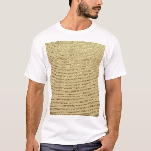 Gouden strepen: Abstracte achtergrond T-shirt (Voorkant)