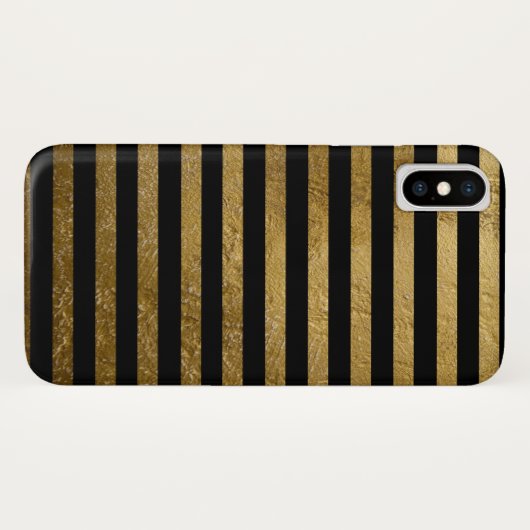 gouden strepen Case-Mate iPhone case (Achterkant (horizontaal))