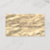 Gouden Strepen Ombre Holografische Inkt Lotus Goud Visitekaartje (Achterkant)