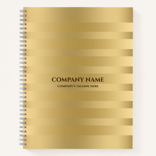 Gouden strepen patroon notitieboek (Voorkant)