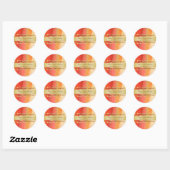 Gouden Strepen Scroll Cupcake Baking Label Sticker (Vel)