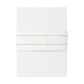 Gouden strepen uitnodigingen wikkel (Achterkant Voorbeeld)