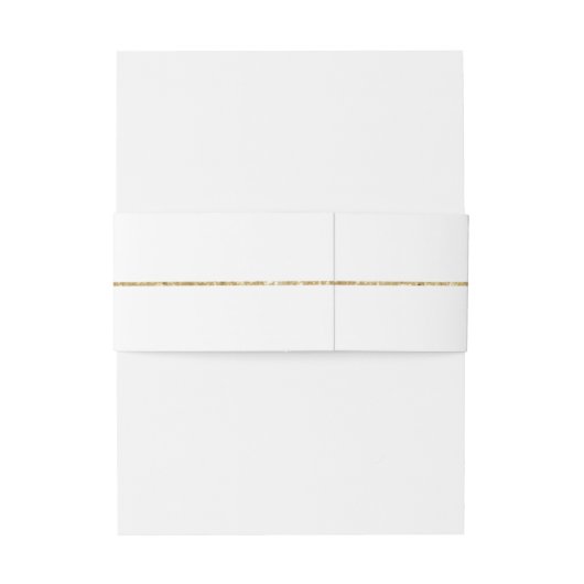 Gouden Strepen Uitnodigingen Wikkel (Achterkant Voorbeeld)