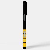 Gouden strepen van kapitein met naam Case-Mate iPhone case (Achterkant / Rechts)