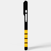 Gouden strepen van kapitein met naam Case-Mate iPhone case (Achterkant / Links)