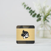 Gouden Strepen | Vrouwelijke Schoonheid Afsprakenkaartje (Staand voorkant)