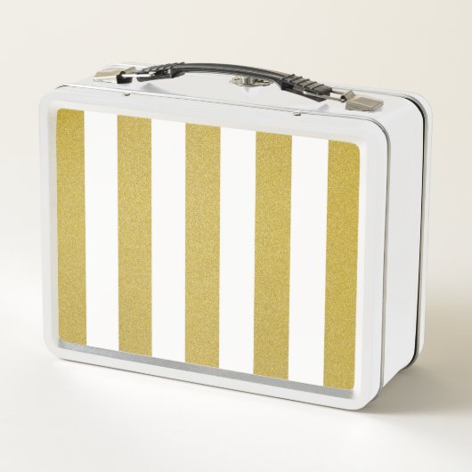 Gouden strepen, witte strepen, gestreept patroon (Achterkant)