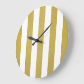 Gouden strepen, witte strepen, gestreept patroon grote klok (Hoek)