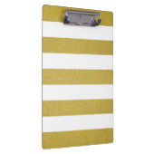 Gouden strepen, witte strepen, gestreept patroon klembord (Rechts)