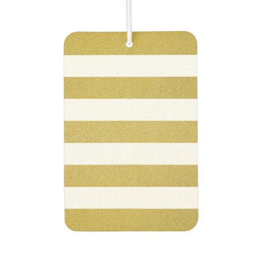 Gouden strepen, witte strepen, gestreept patroon luchtverfrisser (Voorkant)