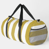 Gouden strepen, witte strepen, gestreept patroon plunjezak (Rechterhoek)