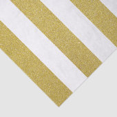 Gouden strepen, witte strepen, gestreept patroon tissuepapier (Detail)