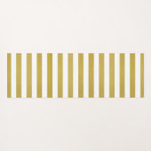 Gouden strepen, witte strepen, gestreept patroon yogamat (Achterkant (horizontaal))