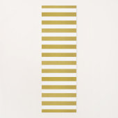 Gouden strepen, witte strepen, gestreept patroon yogamat (Voorkant)