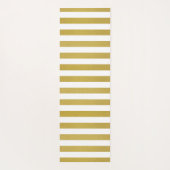 Gouden strepen, witte strepen, gestreept patroon yogamat (Achterkant)