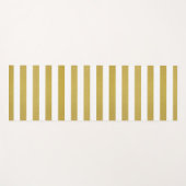 Gouden strepen, witte strepen, gestreept patroon yogamat (Voorkant (horizontaal))