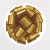 Gouden strik labels (Design 2)