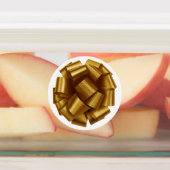 Gouden strik labels (Aangebracht)