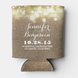Gouden String Lights Glam Bruiloft Blikjeskoeler