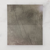 Gouden String Lights Rustieke Houten Schuur Bruilo Plaatskaartje (Binnenkant ongevouwen)