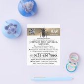 Gouden strook - Zwarte kakkerlak - ongediertebestr Flyer (Enkel)