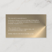 Gouden strook - Zwarte kakkerlak - ongediertebestr Visitekaartje (Achterkant)