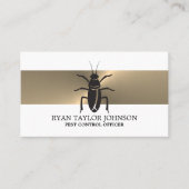 Gouden strook - Zwarte kakkerlak - ongediertebestr Visitekaartje (Voorkant)