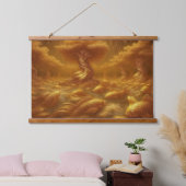 Gouden Stroom Hangend Wandkleed (Slaapkamer)